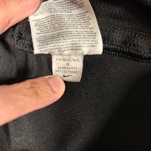 Nike Dri-Fit Jogger Track Pants Mens Size‎ M Black Back Vent Zipper - Picture 4 of 8